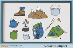 Hand-Drawn Camping Illustrations | Clipart & Patterns Bundle Product Image 4