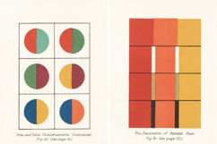 4 Vintage Color Charts Minimalist Aesthetic Image Bundle Product Image 2