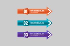 Color gradient labels banner infographic concept graphic Product Image 1