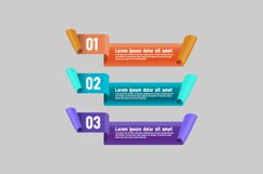 Color gradient labels banner infographic element graphic Product Image 1