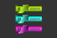 Color gradient labels banner infographic template element Product Image 2