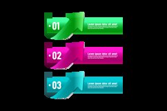 Color gradient labels banner infographic template isolated Product Image 2