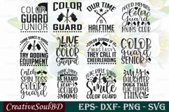 Color Guard SVG Bundle Cut File, Live Love Color Guard Svg, Product Image 1