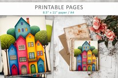 Fanciful house illustrations, Printable illustrated Product Image 5