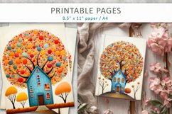 Color illustration junk journal pages Product Image 5
