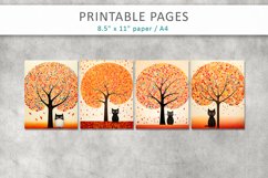 Artistic tree journal pages, scrapbook paper Product Image 3