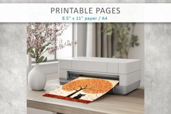 Artistic tree journal pages, scrapbook paper Product Image 5