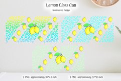color leopard and lemon print for seamless glass can wrap design