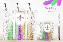 color mardi gras sublimation design for tumbler and mug
