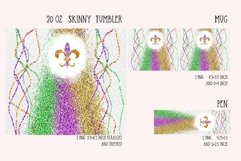 color mardi gras sublimation design for tumbler and mug and pen