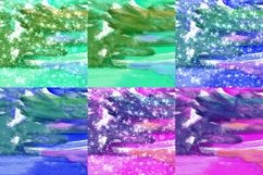 Color Mix Dry Brush Flicks Watercolor Digital Papers Glitter Product Image 2