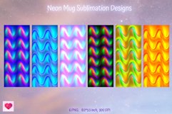 trendy  Neon design for 11 oz mug sublimation by Kseniia designer