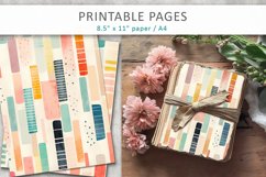 Color old paper printables, scrapbook paper Product Image 3