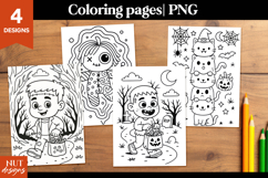 Halloween coloring pages for kids Zombie Voodoo Frankenstein Product Image 1
