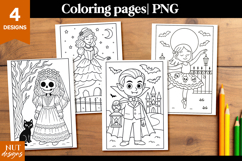 Halloween coloring pages Skeleton color page printable Product Image 1