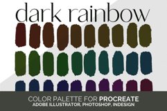 Dark Rainbow Color Palette for Procreate and Adobe Product Image 2