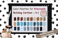 Procreate Color Palette-Bulldog Cartoon V.1 Product Image 1