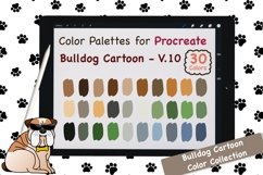 Procreate Color Palette-Bulldog Cartoon V.10 Product Image 1