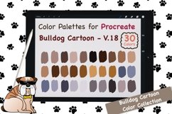Procreate Color Palette-Bulldog Cartoon V.18 Product Image 1