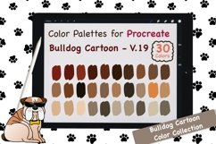 Procreate Color Palette-Bulldog Cartoon V.19 Product Image 1