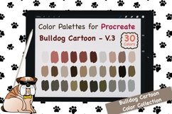 Procreate Color Palette-Bulldog Cartoon V.3 Product Image 1