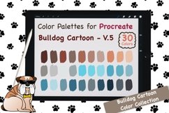 Procreate Color Palette-Bulldog Cartoon V.5 Product Image 1