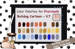 Procreate Color Palette-Bulldog Cartoon V.7 Product Image 1