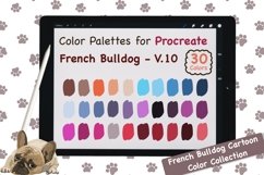 Procreate Color Palette - French Bulldog Cartoon V.10 Product Image 1