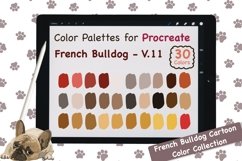 Procreate Color Palette - French Bulldog Cartoon V.11 Product Image 1