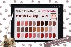 Procreate Color Palette - French Bulldog Cartoon V.14 Product Image 1