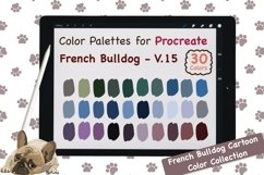 Procreate Color Palette - French Bulldog Cartoon V.15 Product Image 1