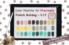 Procreate Color Palette - French Bulldog Cartoon V.17 Product Image 1