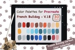 Procreate Color Palette - French Bulldog Cartoon V.18 Product Image 1