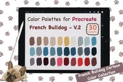 Procreate Color Palette - French Bulldog Cartoon V.2 Product Image 1