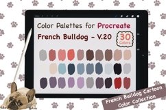 Procreate Color Palette - French Bulldog Cartoon V.20 Product Image 1