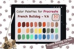 Procreate Color Palette - French Bulldog Cartoon V.6 Product Image 1