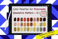 Procreate Color Palette-Geometric Pattern V.1 Product Image 1