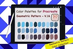 Procreate Color Palette-Geometric Pattern V.16 Product Image 1