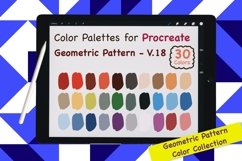 Procreate Color Palette-Geometric Pattern V.18 Product Image 1