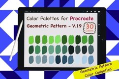 Procreate Color Palette-Geometric Pattern V.19 Product Image 1