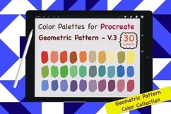 Procreate Color Palette-Geometric Pattern V.3 Product Image 1