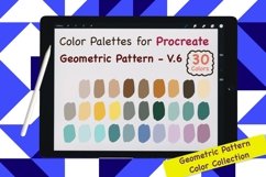 Procreate Color Palette-Geometric Pattern V.6 Product Image 1