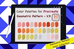 Procreate Color Palette-Geometric Pattern V.9 Product Image 1