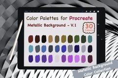 Procreate Color Palettes - Metallic Background V.1 Product Image 1