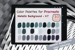 Procreate Color Palettes - Metallic Background V.7 Product Image 1