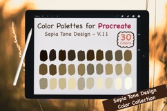 Procreate Color Palettes-Sepia Tones V.11 Product Image 1