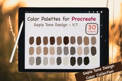 Procreate Color Palettes-Sepia Tones V.7 Product Image 1