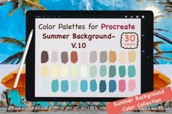 Procreate Color Palettes-Summer Background V.10 Product Image 1
