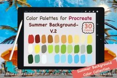 Procreate Color Palettes-Summer Background V.2 Product Image 1