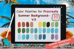 Procreate Color Palettes-Summer Background V.5 Product Image 1